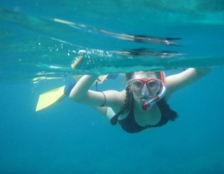  Snorkeling in the sea 